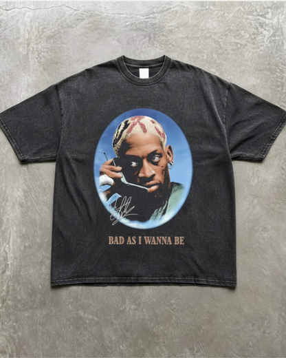 Rodman Tee Washed Black