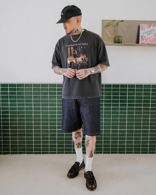 Victory Tee Washed Black