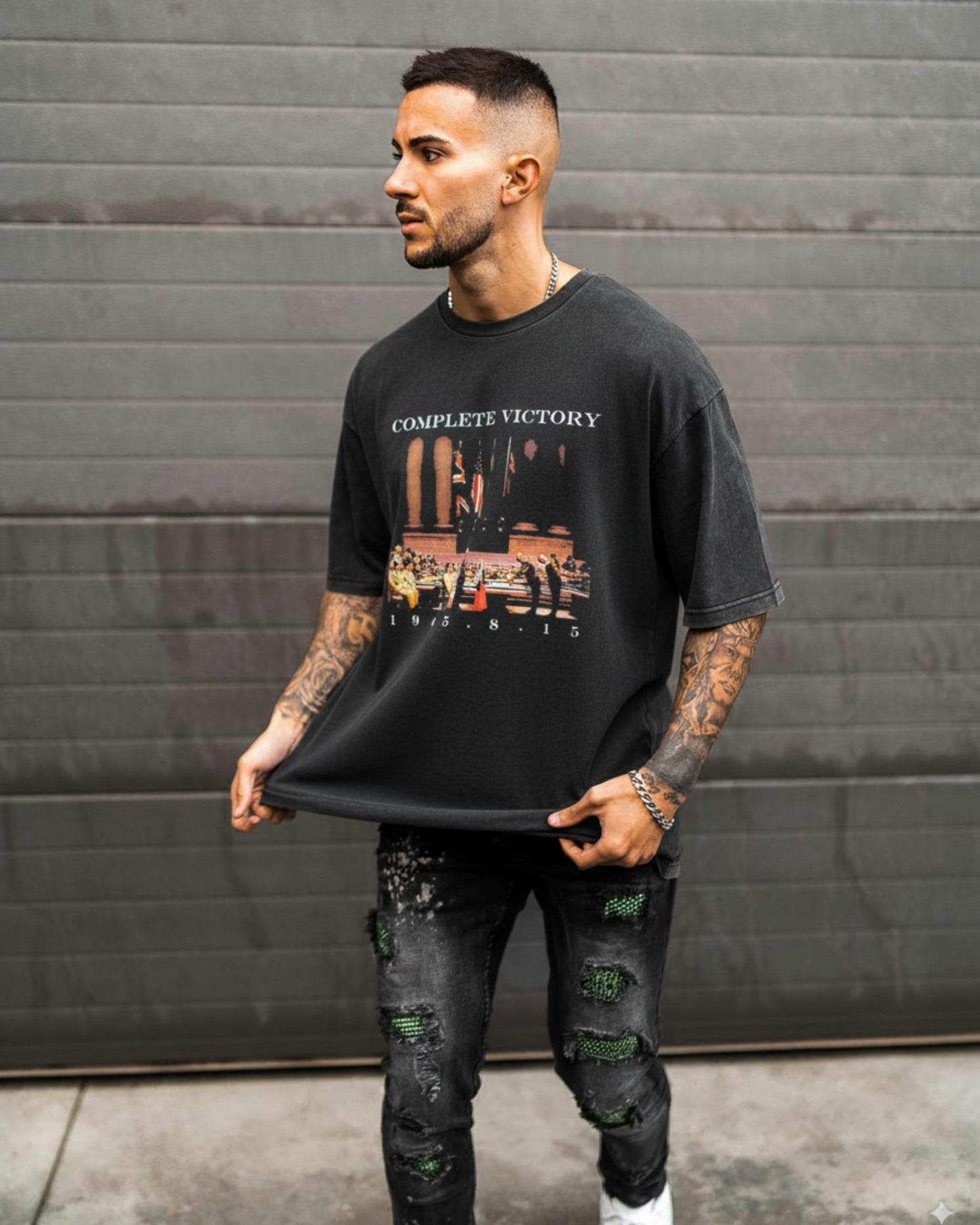 Victory Tee Washed Black