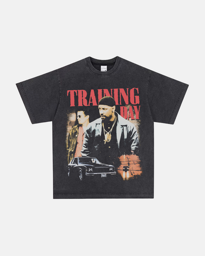 Training Day Tee Washed Black