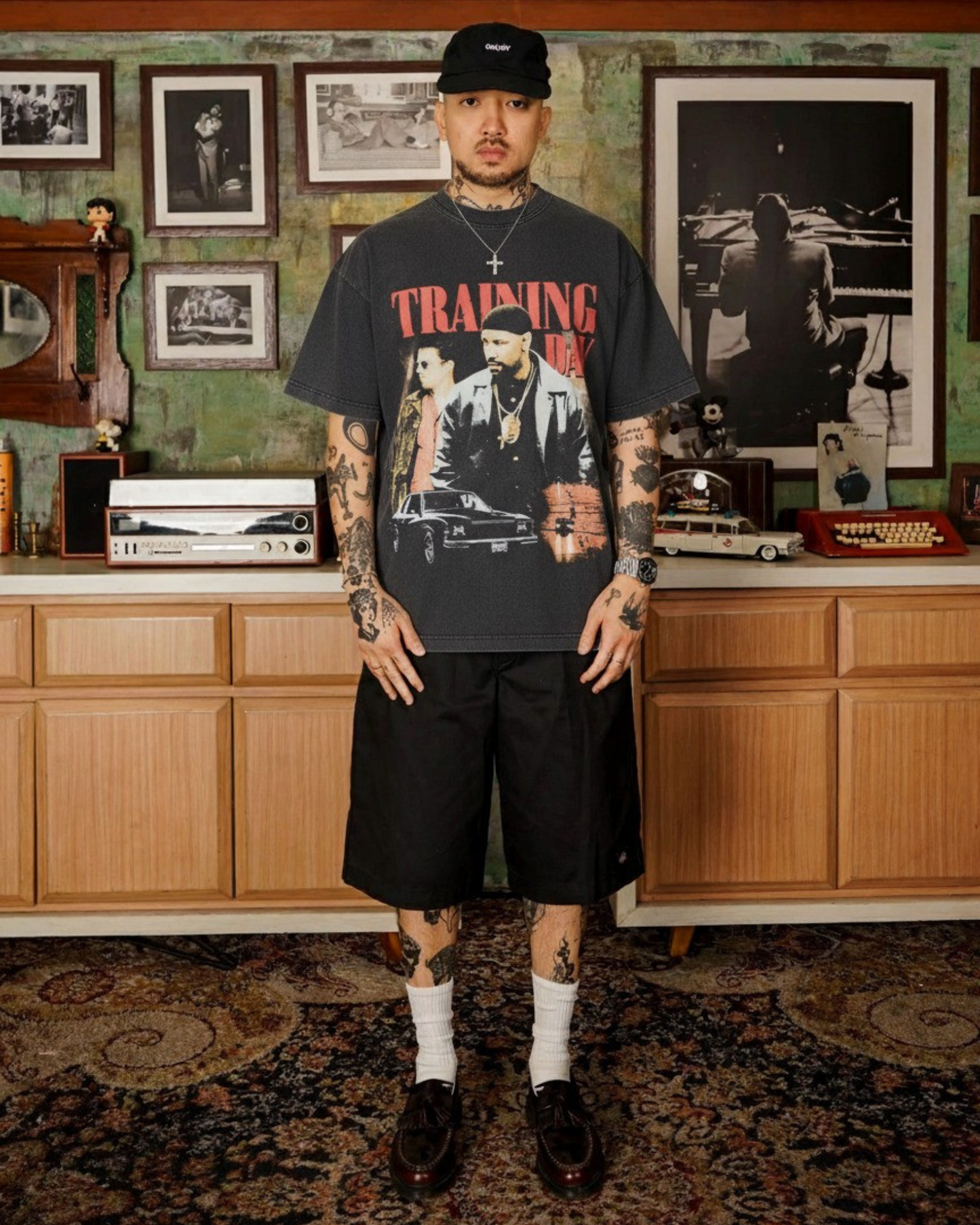 Training Day Tee Washed Black