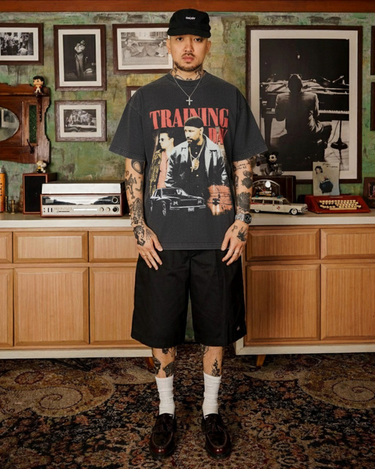Training Day Tee Washed Black