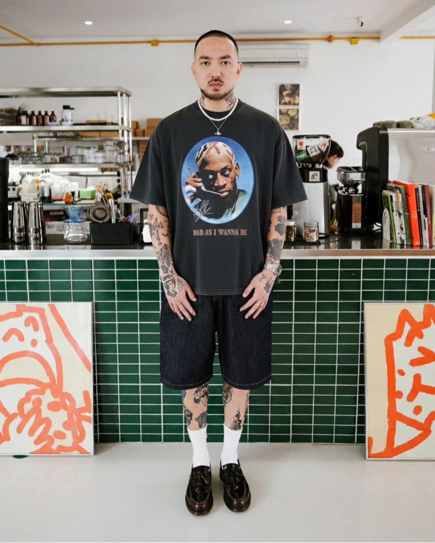 Rodman Tee Washed Black