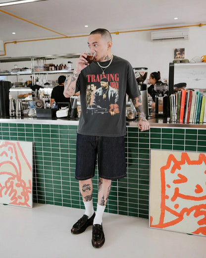 Training Day Tee Washed Black